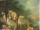 Altes Barockes Jagdgemälde Mit Hunden Um 1750 Gemälde 1700-1799 Bild 9