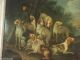 Altes Barockes Jagdgemälde Mit Hunden Um 1750 Gemälde 1700-1799 Bild 2