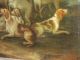 Altes Barockes Jagdgemälde Mit Hunden Um 1750 Gemälde 1700-1799 Bild 8