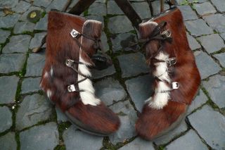 Kultige Boots Stiefel Mit Ponyfell Pony Gefüttert,  Gr.  36 Made In France Vintage Bild