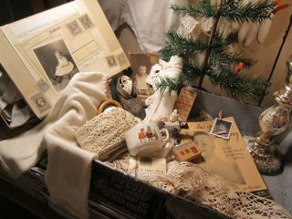 SÜssse Antik Sammlung Kind Schuh - Weihnachten Jdl Franske Brocante Frankreich Bild