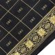 Klassiker Gedruckt Baumwolle 100 Silk Saree Indien Stoff Vorhang Deko - Schwarz 5 Accessoires Bild 1