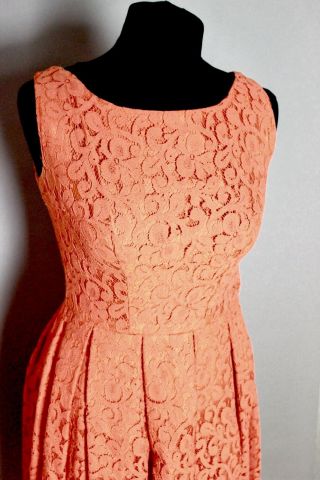 Wunderbares 40er 50er Jahre Kleid Etuikleid Baumwollspitze 40er 50er Bild