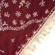 Klassiker Maroon Dupatta Indien Hand Perlen Stoff Veil Frauen Stola Deco Gebrauc Accessoires Bild 2