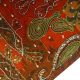 Weinlese - Indien Sari Stoff Soie Sarong Gestickten Frauen Deco Sari Maroon Wrap Accessoires Bild 3