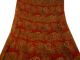 Weinlese - Indien Sari Stoff Soie Sarong Gestickten Frauen Deco Sari Maroon Wrap Accessoires Bild 6