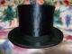 Chapeau Claque Zylinder Klapphut Gr.  60 Von Hermann Sehr Selten Ca.  1900 Accessoires Bild 3