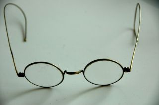 Alte Nickelbrille Mit Feinen Metallbügeln,  Orig.  Brille Aus Den 20er - 30er Jahren Bild