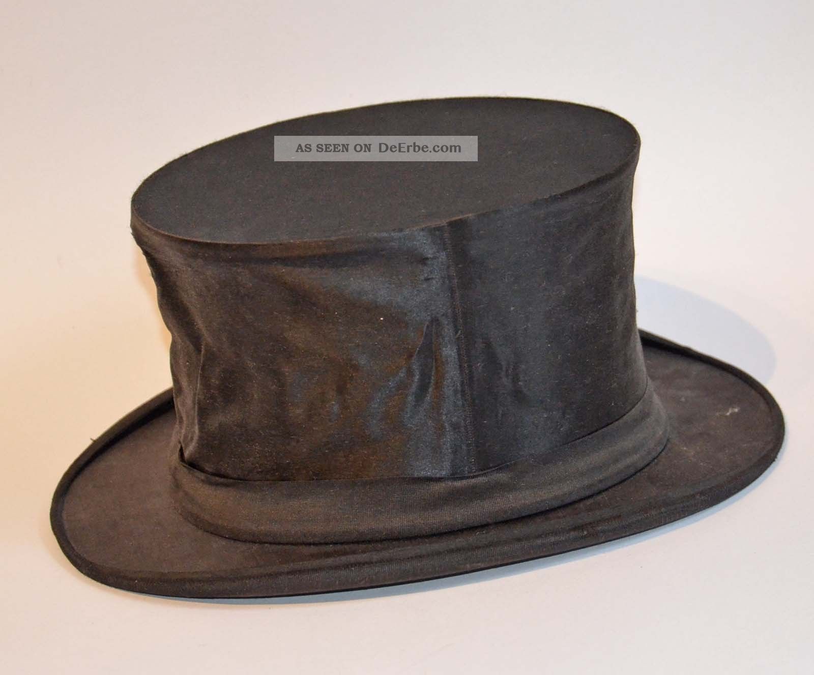 Alter Zylinder Gr.  57 - Klappzylinder - Chapeau Claque Für Karneval Accessoires Bild