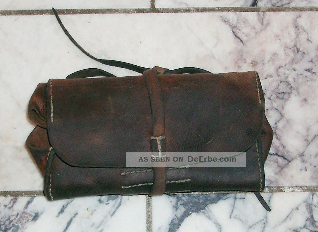 Werkzeugrolle / Lederrolle - Ehem.  Schweizer Armee 1952 - Sehr Schön Accessoires Bild