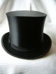 Alter Zylinder,  Klappzylinder,  Chapeau Claque,  59 Cm.  Sehr Gut Erhalten Accessoires Bild 1