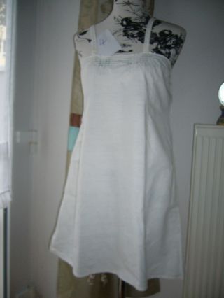 Oma´s Weißwäsche Sehr Altes Nachthemd 1900 - 1920 Antik Shabby Chic Oberteil Bild
