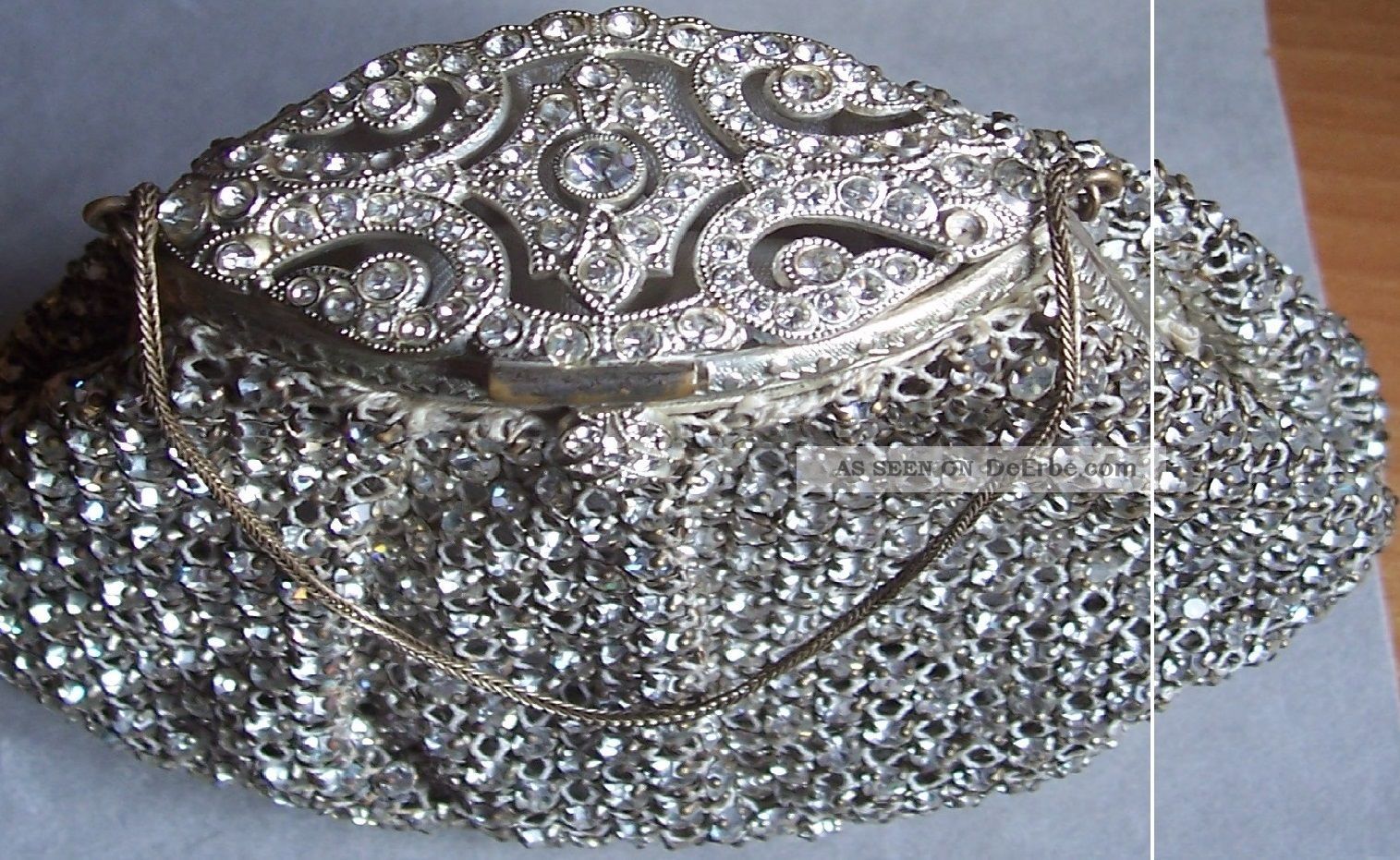 Wunderschönes Abendtäschchen - Bestehend Aus Lauter Straßsteinchen Ca.  Um 1925 Schmuck & Accessoires Bild