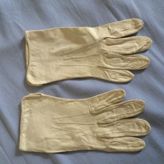 Alte Damen Leder Handschuhe Aus Nachlaas Bild