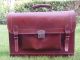 Alter Vintage Echt Leder Bord Koffer,  40 / 50 Er Jahre,  Sehr Robust Verarbeitet Accessoires Bild 5