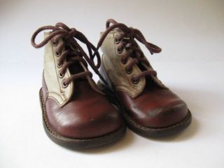 Alte Kinderschuhe /auch Als Puppenschuhe - Alt - Ca.  1940 - 50er Jahre - Gr.  19 Bild