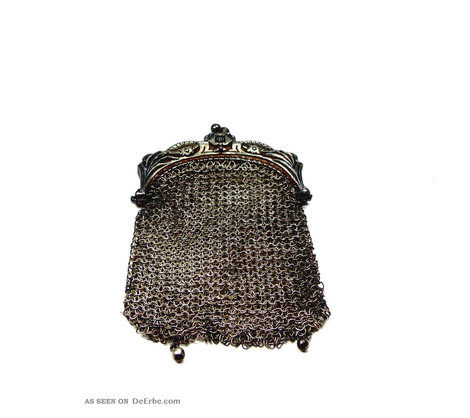 Kleine Kettentasche Versilbert Mit 2 Innenfächern Accessoires Bild