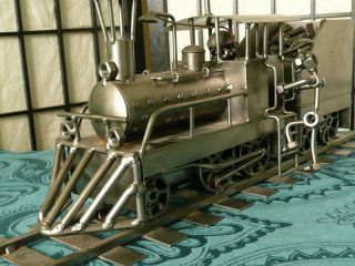 Lokomotive Eisenbahn Schmiedeisenkunst,  Moderne Kunst Bild