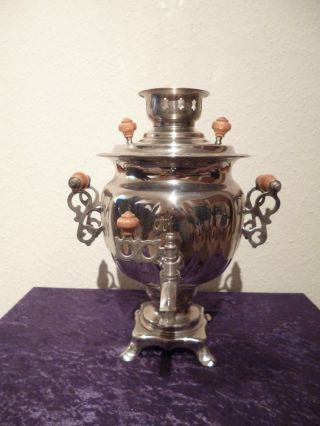 Samovar Aus Edelstahl Teemaschine Wasserkocher Samowar Teekocher Tee Teekanne Bild