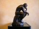 Der Denker A.  Rodin Signiert 4,  8 Kg Bronze Statue Skulptur Bronzefigur H:26cm Bronze Bild 1