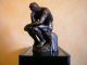 Der Denker A.  Rodin Signiert 4,  8 Kg Bronze Statue Skulptur Bronzefigur H:26cm Bronze Bild 2
