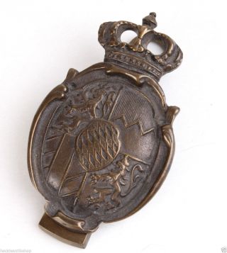 Bayerische Postklemme Klemme Wappen Bayern Um 1900 Messing Punziert 31 Bild