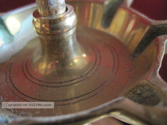 BRACOP Messing Diya-Lampe - Handgefertigte Öllampe Mit Gravur