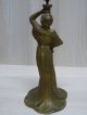 - - Messing Figur - - Frau Jugendstil Für Schale Bronze Bild 1
