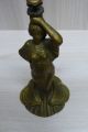 - - Messing Figur - - Frau Jugendstil Für Schale Bronze Bild 2