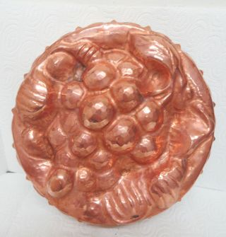 Antike Kuchenform Backform Kupferbackform Kupfer 19/20 Jh.  Getrieben Verzinnt Bild