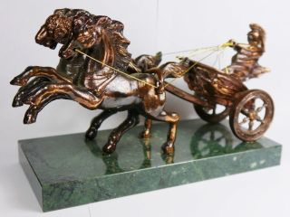 Pferdekutsche Aus ? Statur Figur Deko Pferd Kutsche Marmor Geschenkidee Bild