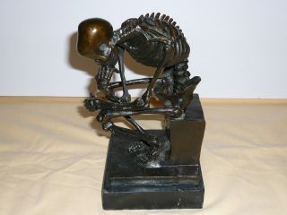 Bronzestatue „der Denker“,  Vermutlich Art Deco 1930er Jahre Bild