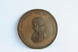 Bronze Medaille,  Louis Napoleon Roi De Hollande 1808 Bild