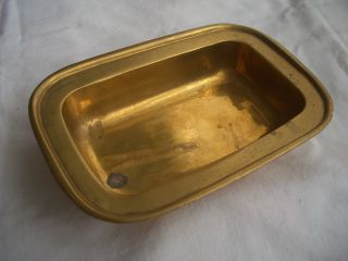 Messing Seifenschale – Schale – Badezimmer Behälter - 434 - Sammler - Rarität Bild
