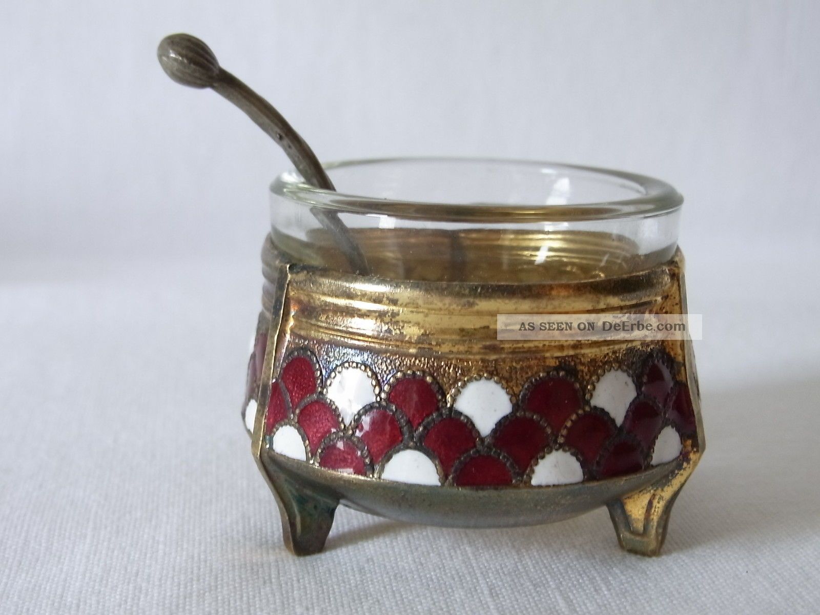 Salznapf Kaviarschale Russisch Russland Emailliert Metallobjekte Bild