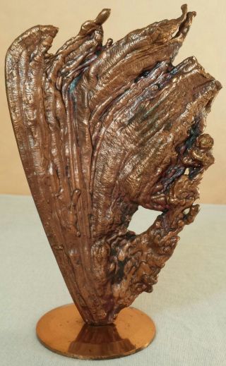 Dachbodenfund: Kupfer Statue Pokal Alge ??? 1158 Gramm Bild
