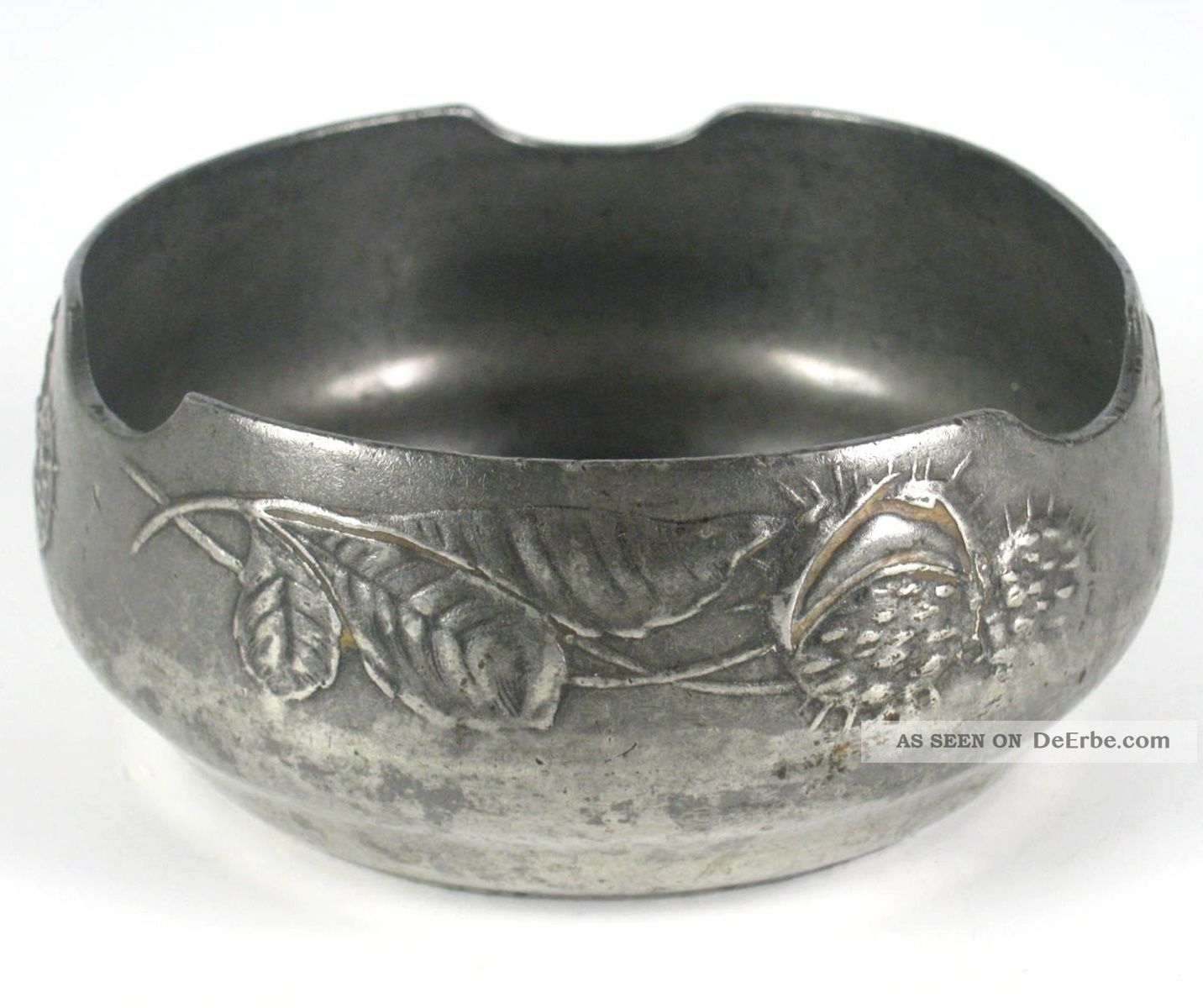 Kayserzinn Schale / Aschenbecher Jugendstil Zinn Art Nouveau Pewter Ashtray Zinn Bild