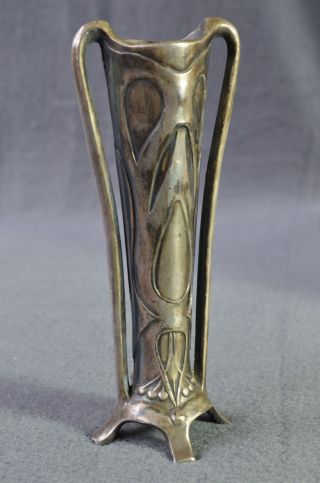 Kleine Vase,  Jugendstil,  Zinn?,  Bronze?,  Nummeriert Bild