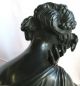 Die Lesende Dichtkunst Bronze Skulptur 9,  7 Kg Ca 1840 Frau Liegend Figur (nr.  51) Bronze Bild 6