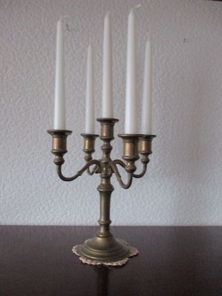 5 - Armig Kerzenhalter Messing Kerzenleuchter 28 Cm Hoch Bild