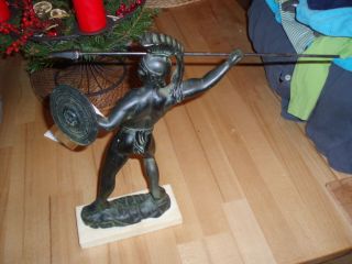 Bronze Statue Bronzeskulptur Leonidas König V.  Sparta Griechische Mythologie Bild