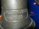 Messing Schiffs - Glocke,  H14cm.  D Ca.  13cm.  Am Anker,  Aufschrift Ms Bremen 1911 Gefertigt nach 1945 Bild 1