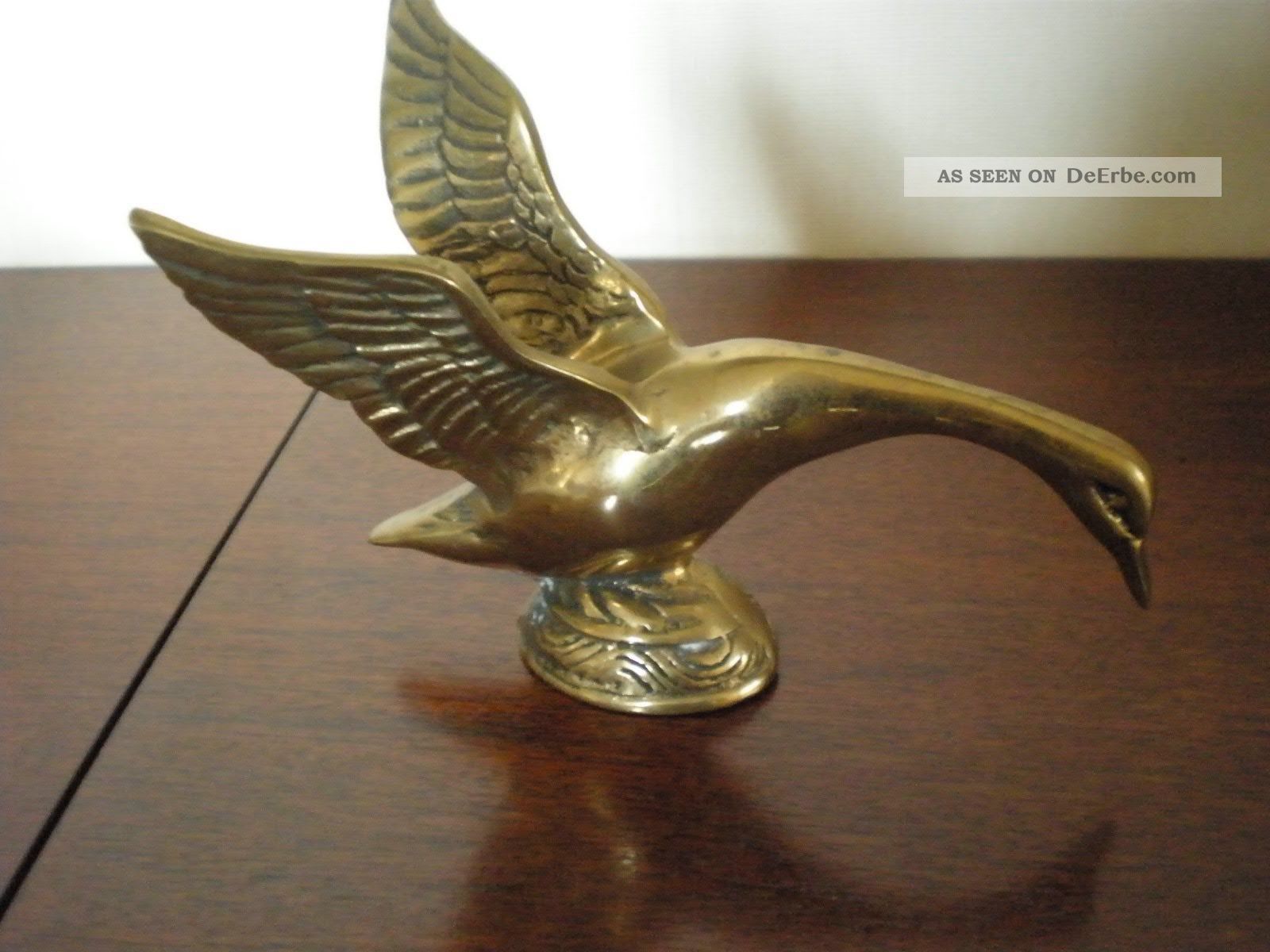 Messing Ente/schwan Massiv Gefertigt nach 1945 Bild
