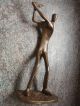 Moderne Edle Bronze Skulptur Figur Bronze Golfspieler Ca.  24,  5 Cm Bronze Bild 1