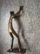 Moderne Edle Bronze Skulptur Figur Bronze Golfspieler Ca.  24,  5 Cm Bronze Bild 7
