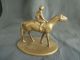 Jockey Pferd Reitsport Pferderennen Reiter Figur Messing Dachbodenfund Sammler Gefertigt nach 1945 Bild 1