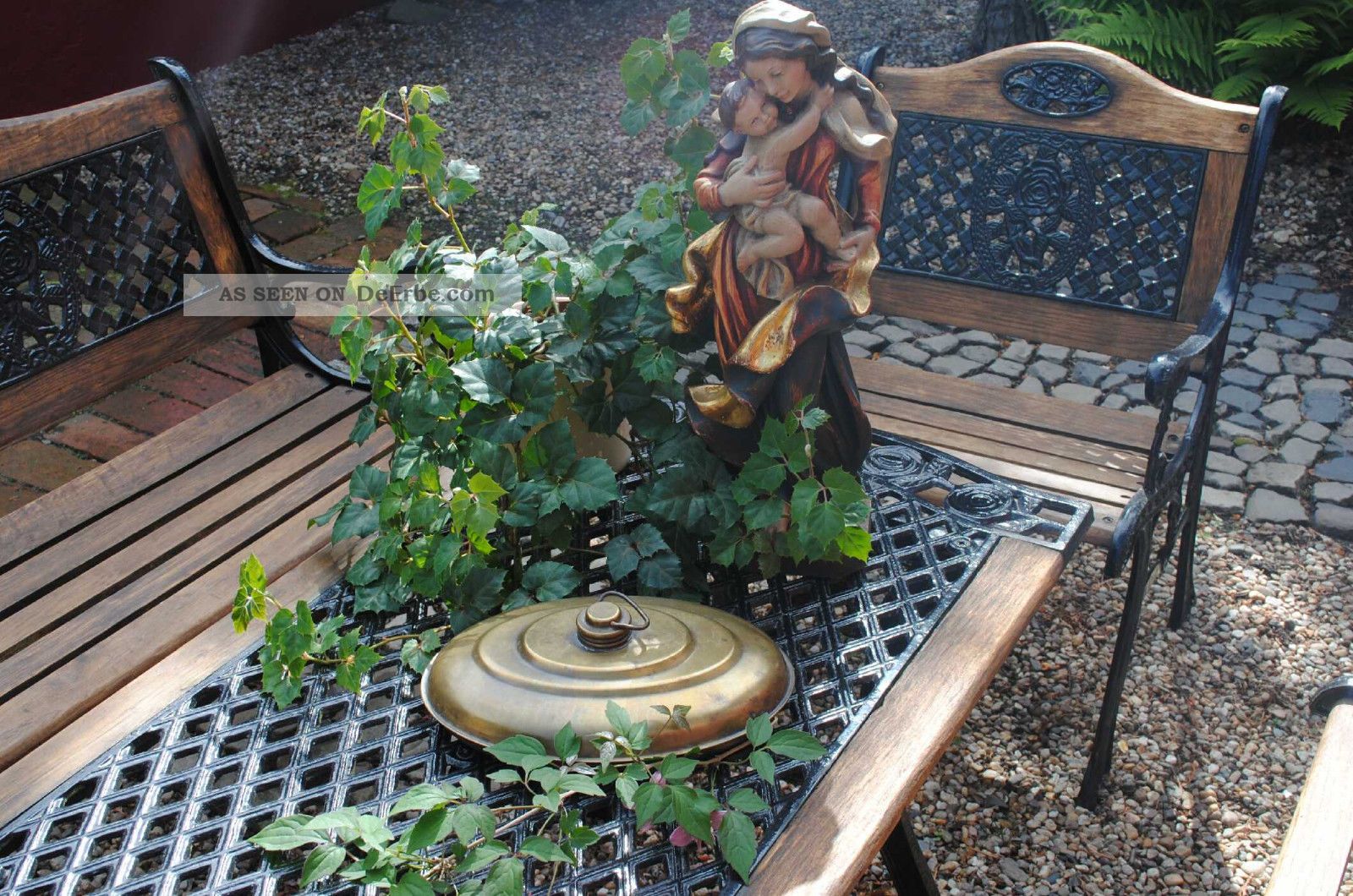 Metallobjekte/alte Bettwärmflasche Aus Messing/32x23 Cm Mit Schöner Patina. Gefertigt nach 1945 Bild