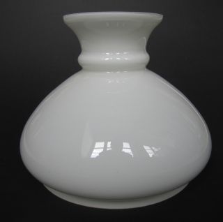 Lampenschirm F.  Petroleumlampe 18,  8 Cm Schirmaufsatz Glasschirm Schirm Weiß Bild