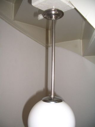 Kleine Art Deco / Bauhaus Glaskugellampe Deckenlampe Hängelampe Bild