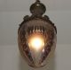 Rarität Um 1920 Art Deco Nouveau Lampe Deckenlampe Pendelleuchte Messing Glas Antike Originale vor 1945 Bild 4